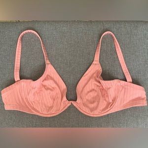 Aerie Pink Unlined Underwire Bikini Top